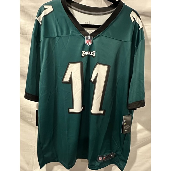 Midnight Green Nike NFL Color Rush Dri Fit Philadelphia Eagles Jersey Men's 2XL - Picture 2 of 5